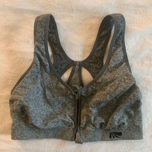 Women’s Sport Bra Size M Gray Yoga Workout Bra